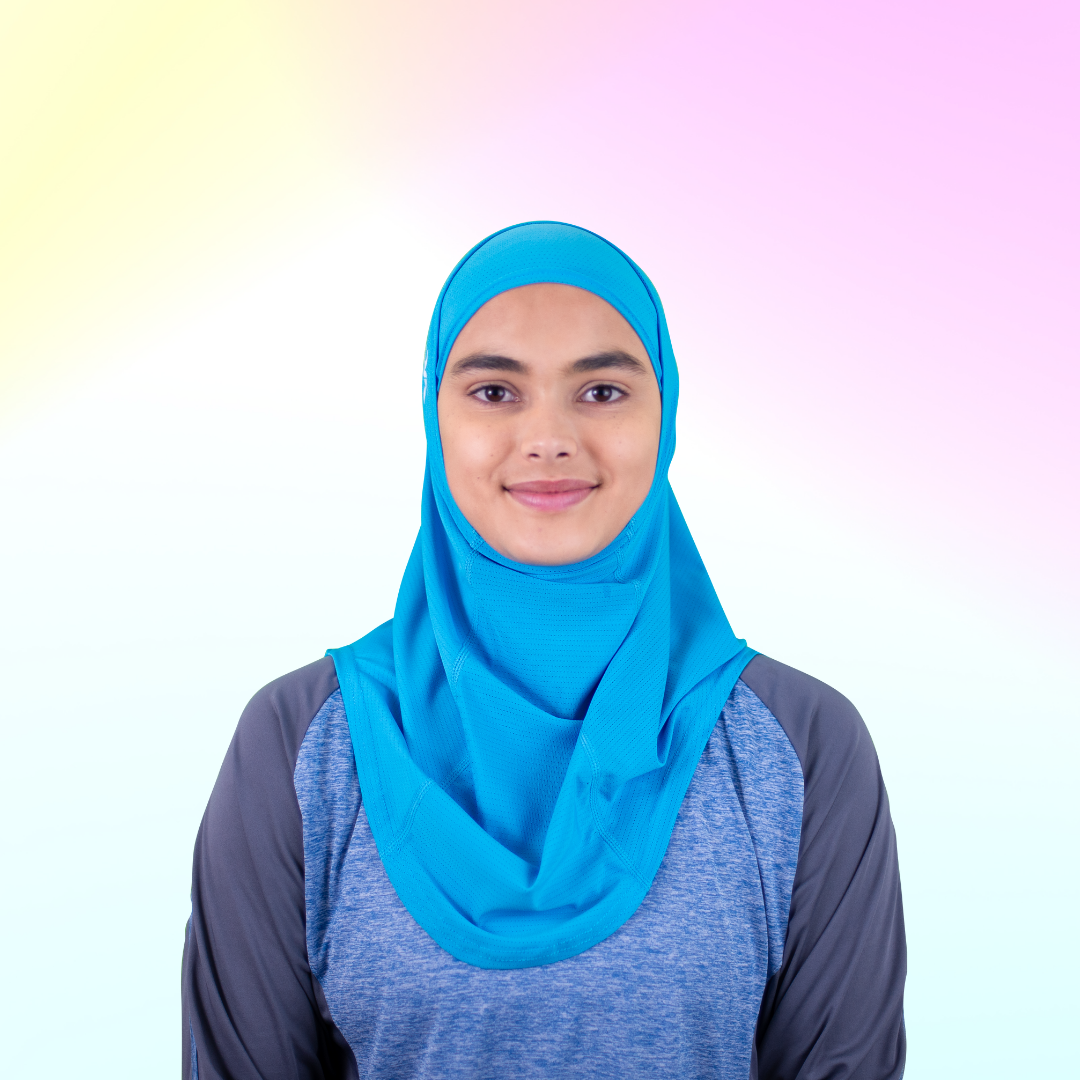 Baby Blue Dashing Duo Sports Hijab