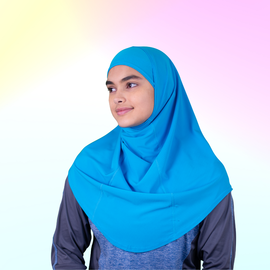 Baby Blue Dashing Duo Sports Hijab
