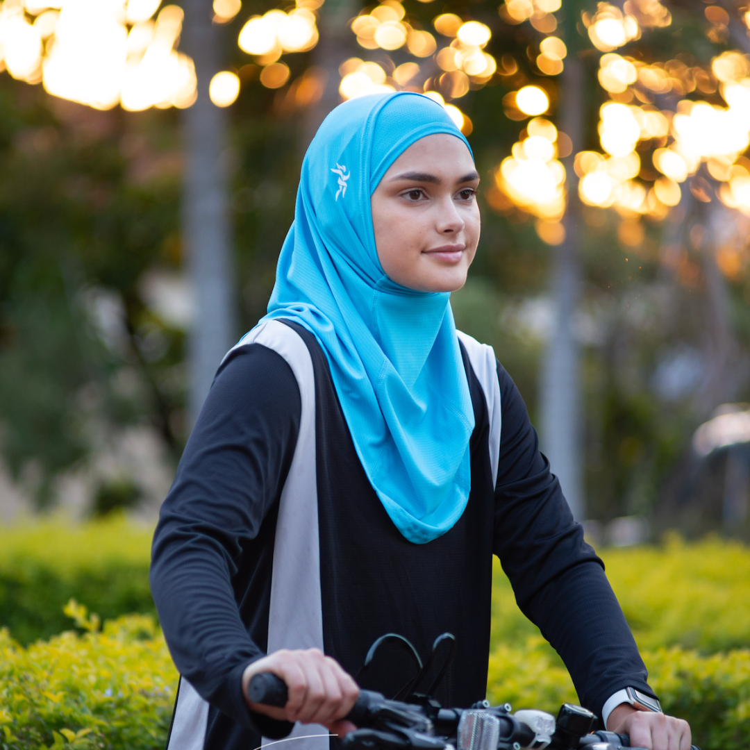 Baby Blue Dashing Duo Sports Hijab