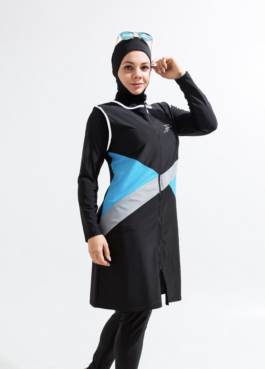 Aqua Flex Layered 4-piece Modest Swimwear Set