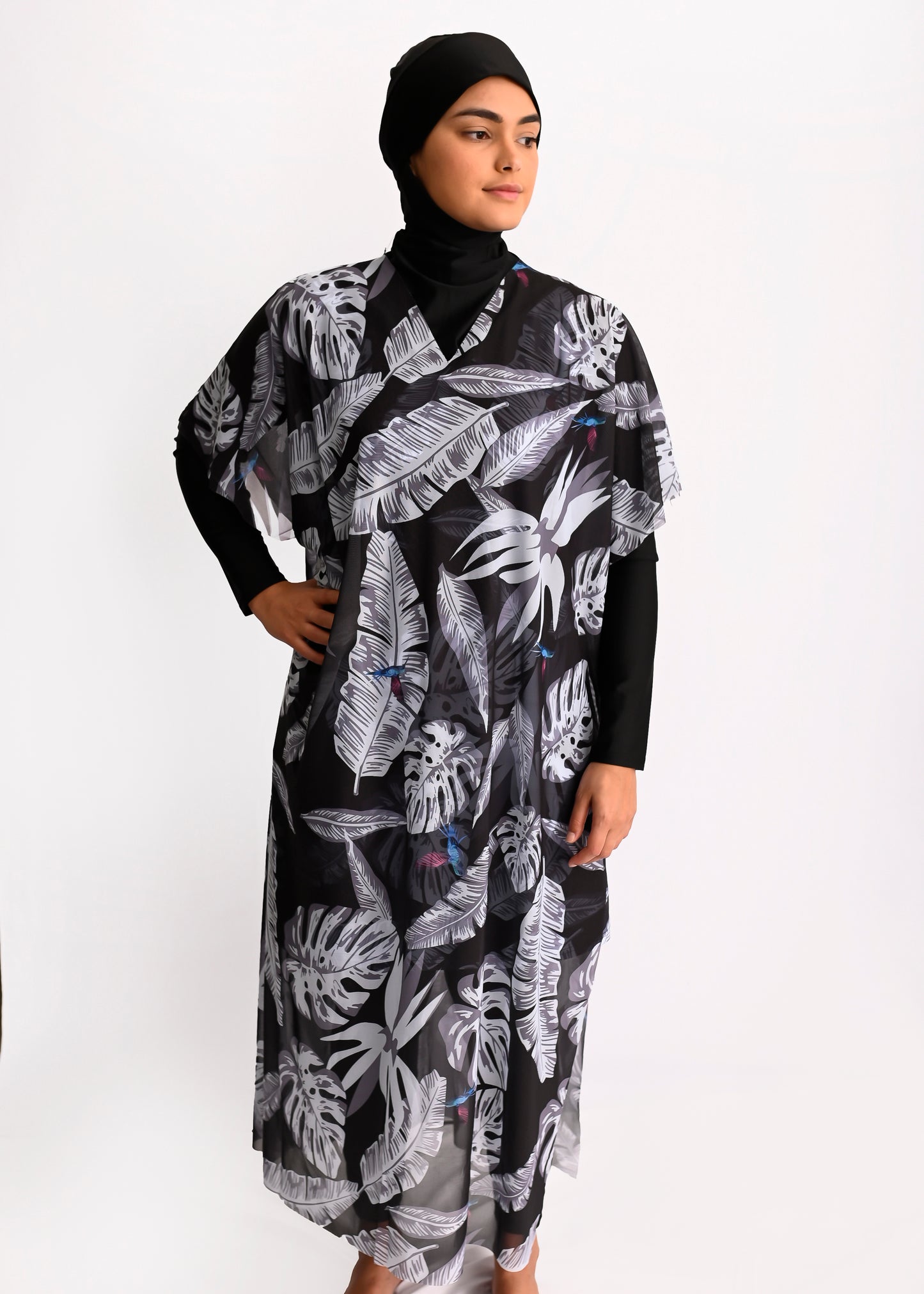 hummingbird_paradise_hijab_swimsuit_black