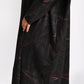 Side view of luxe black ultra modest swimdress
